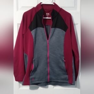 Adidas Black and Gray Utility Jacket Athletic Style